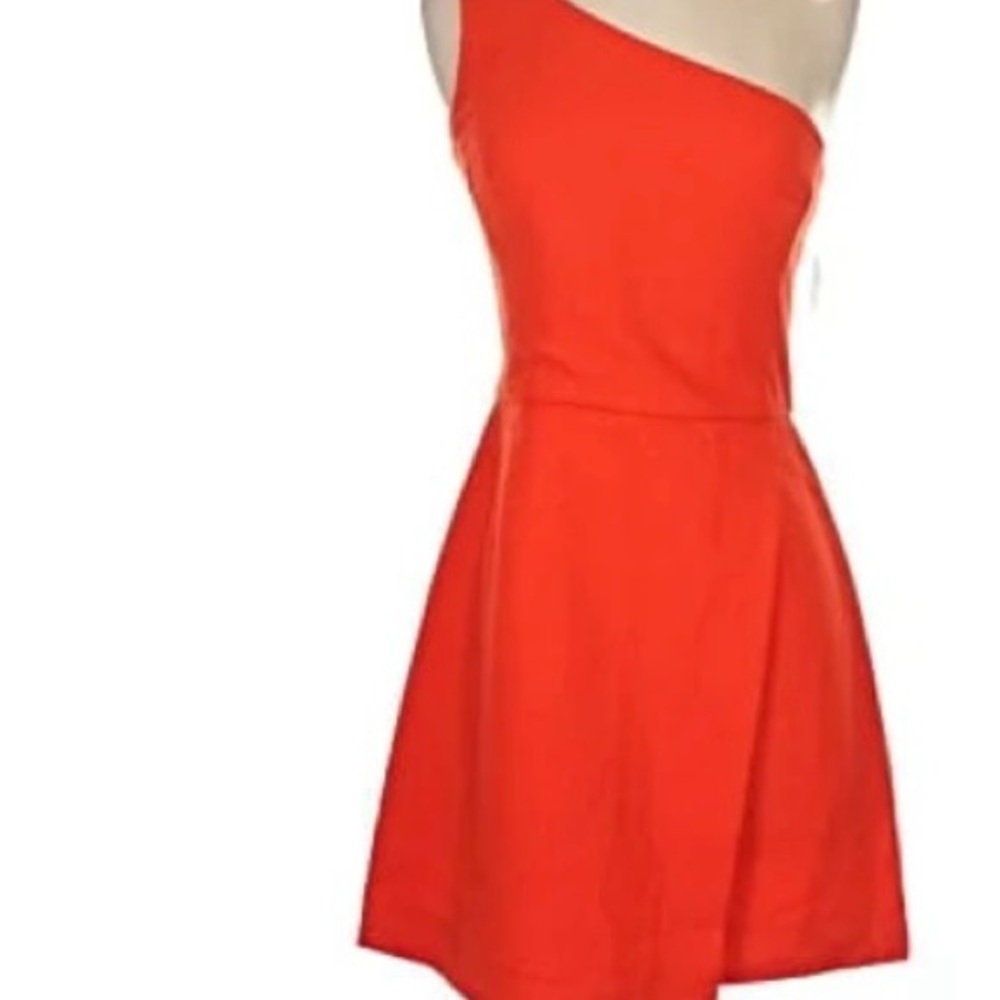 French Connection One-Shoulder Red Dress Never Worn